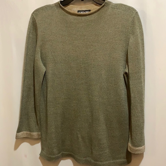 ROBERTA PINTO MOSS SWEATER SZ M ROLL NECK - Picture 1 of 5